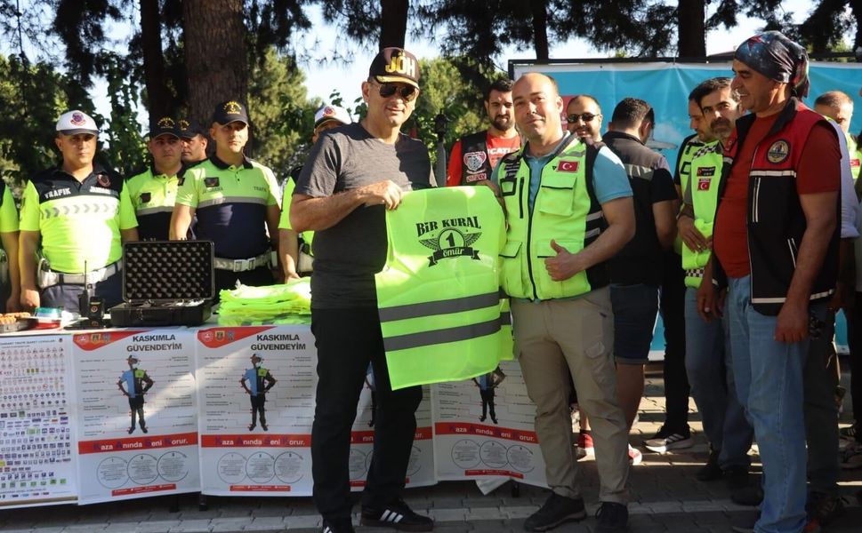 Kahramanmaraşta Motosikletçilere Güvenli Sürüş Eğitimi