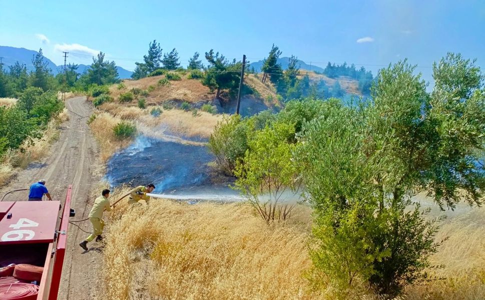 Kahramanmaraş’ta Ziraat Yangını Kontrol Altına Alındı