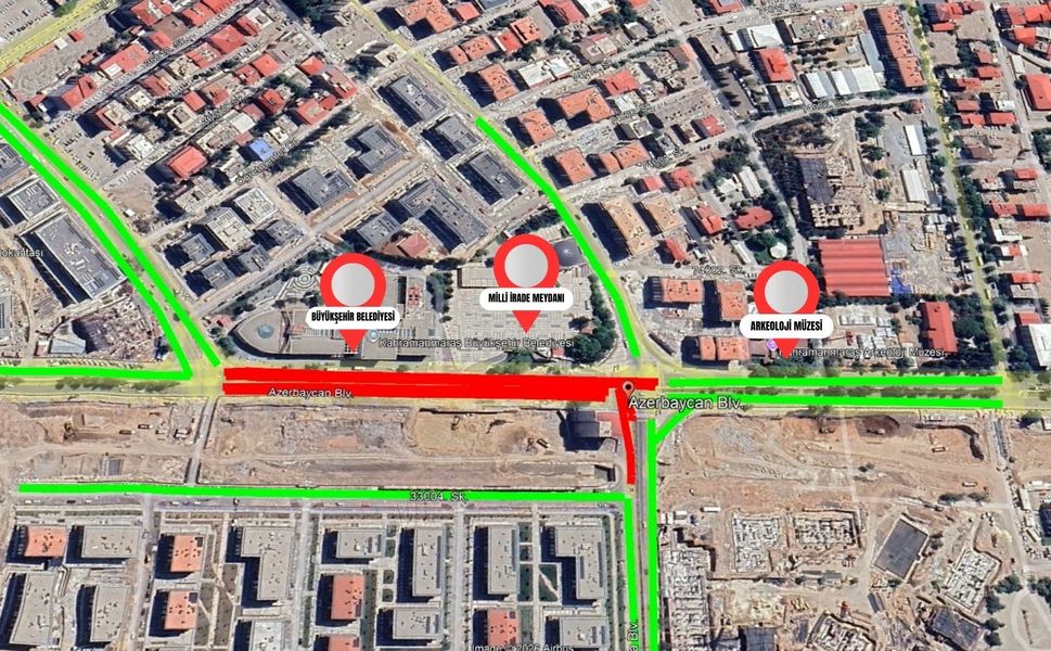Sürücülerin Dikkatine; Azerbaycan Bulvarı’nda Geçici Trafik Düzenlemesi!