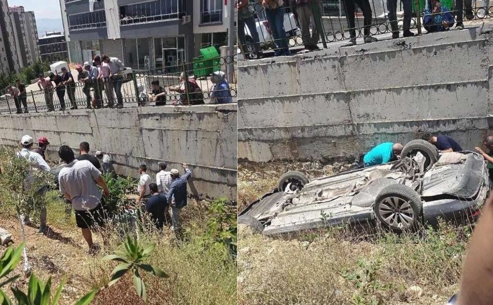 Kahramanmaraş'ta Araç Uçuruma Yuvarlandı: 4 Yaralı