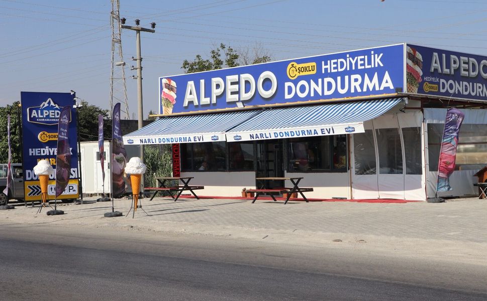 Kahramanmaraş'ta Narlı Dondurma Evi Açıldı