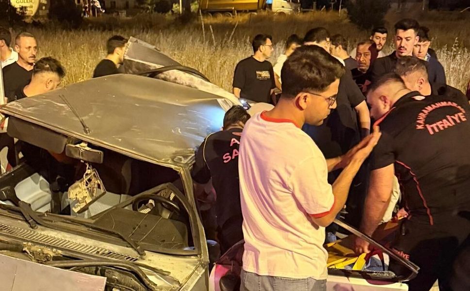 Kahramanmaraş'ta Otomobil Takla Attı: 2 Yaralı