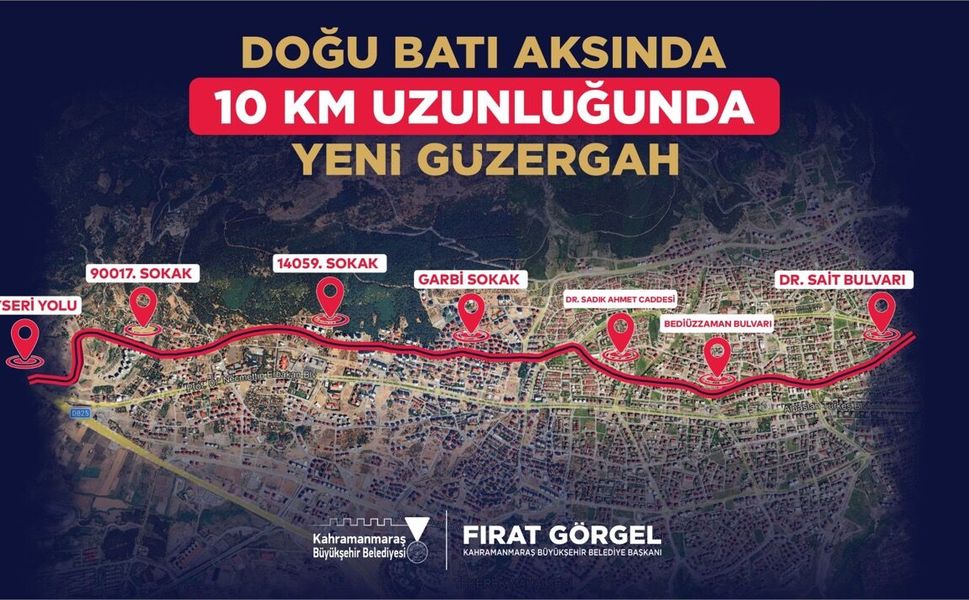 Büyükşehir’den Doğu – Batı Ulaşımına Alternatif Yol