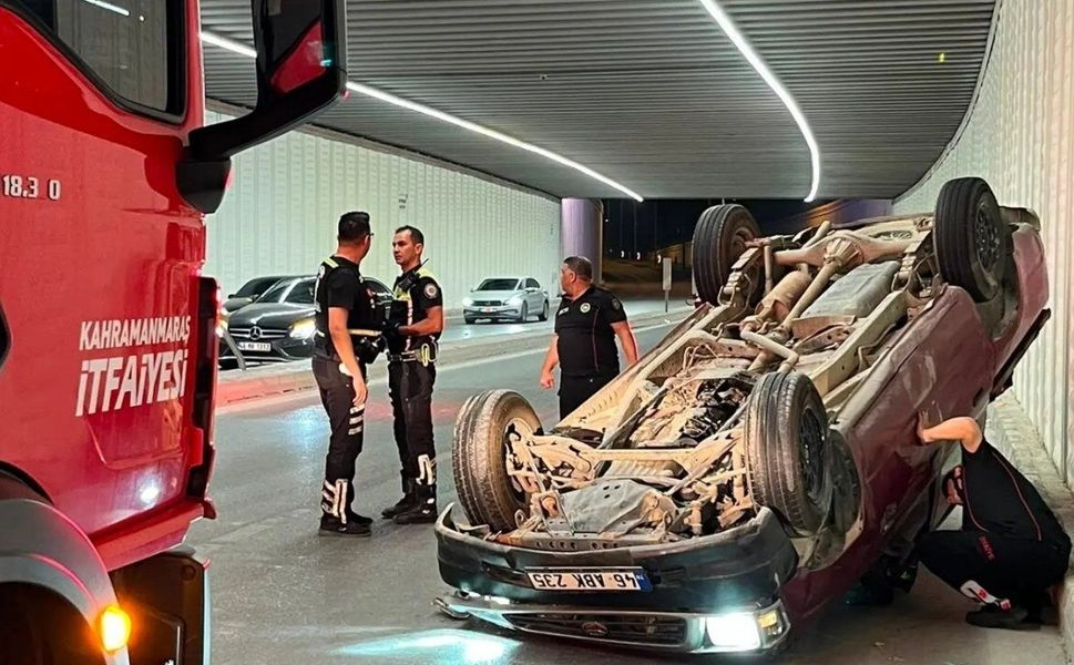 Kahramanmaraş'ta Pikap Takla Attı: Sürücü Yaralandı