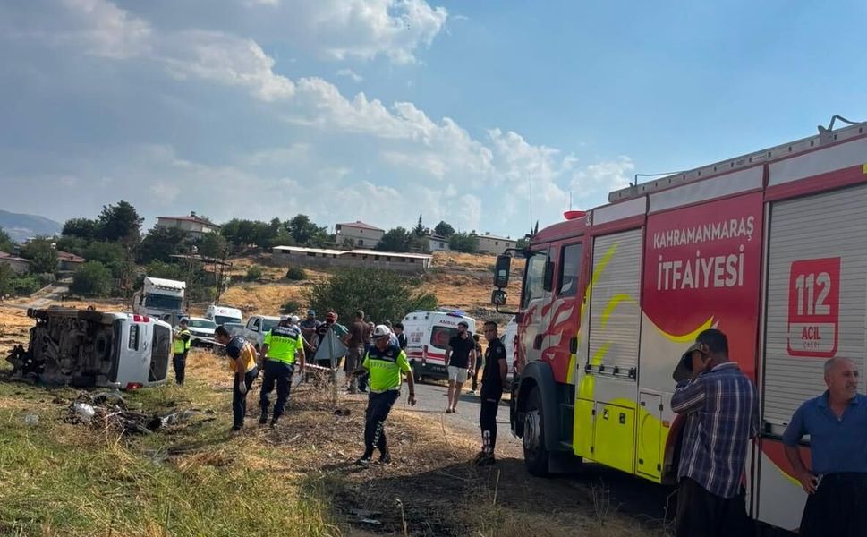 Kahramanmaraş'ta Motosiklet ile Hafif Ticari Araç Çarpıştı: 1 Ölü, 1 Ağır Yaralı