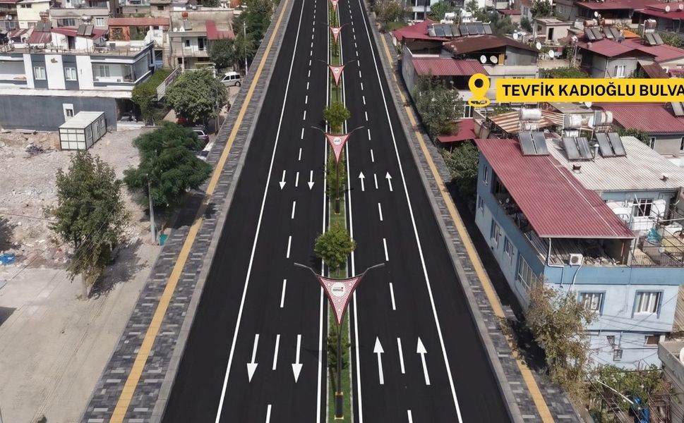 Büyükşehir’den Tevfik Kadıoğlu Bulvarı’nda Ulaşımı İyileştirecek Müdahale