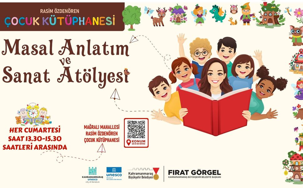 Büyükşehir’in Masal Anlatım ve Sanat Atölyesi Minikleri Bekliyor