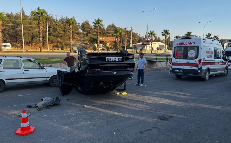 Kahramanmaraş’ta Otomobil Takla Attı: 1 yaralı