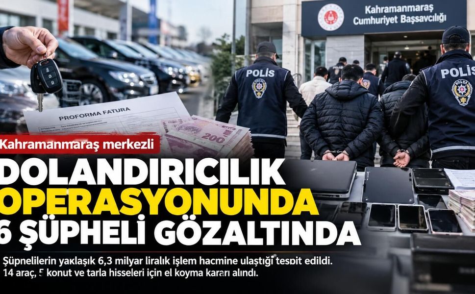 Kahramanmaraş Merkezli Dolandırıcılık Soruşturmasında 6 Gözaltı