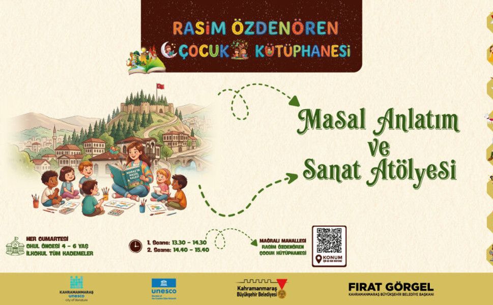 Miniklerin Cumartesi Keyfi Masal ve Sanatla Taçlanıyor