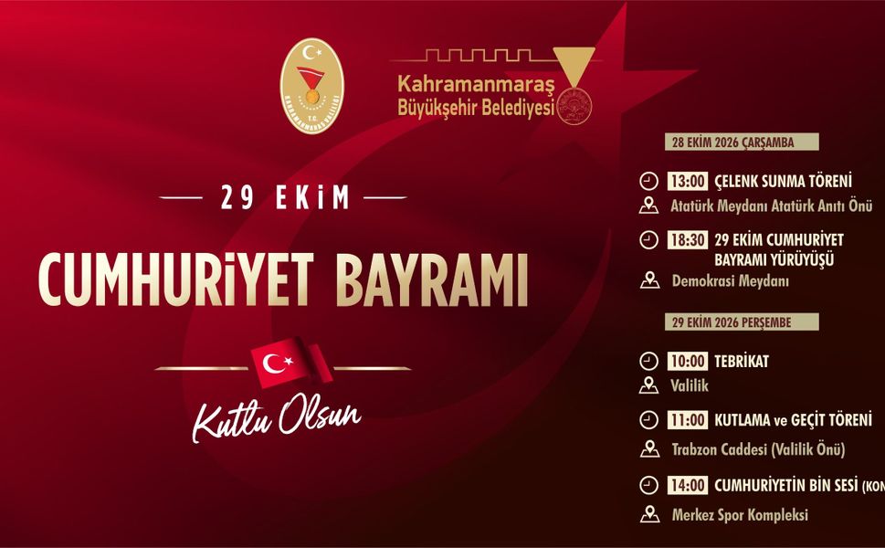 Cumhuriyet’in 103’üncü Yılı Büyük Bir Coşkuyla Kutlanacak