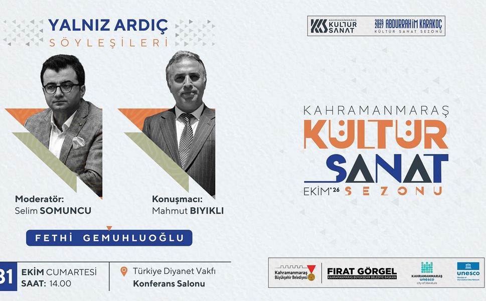 Büyükşehir’den 31 Ekim’de Edebiyat ve Gençlik İçin İki Özel Buluşma