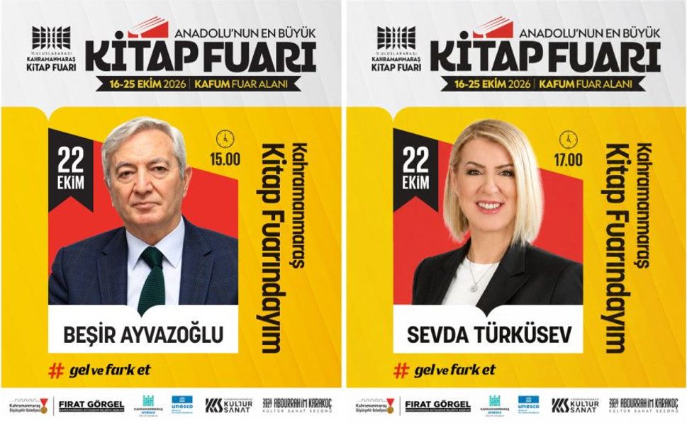 Kitap Fuarı’nda Perşembe Günü Ayvazoğlu ve Türküsev Okurlarla Buluşacak