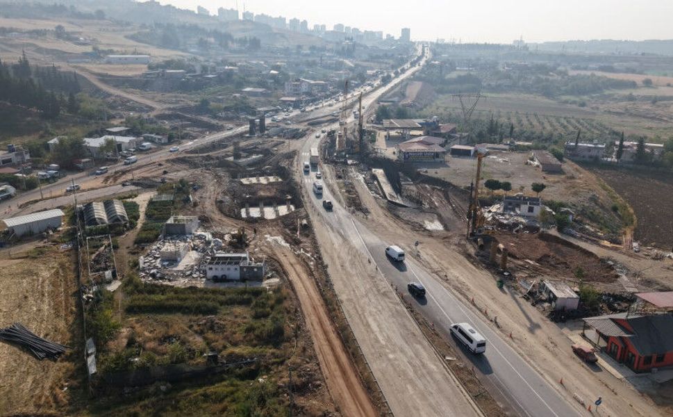 Kuzey Çevre Yolu Batı Girişi Hızla Yükseliyor