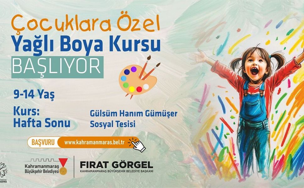 Büyükşehir’den Çocuklara Özel Yağlı Boya Kursu