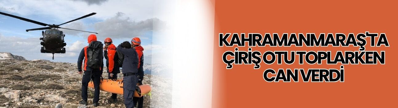 Kahramanmaraş'ta Çiriş Otu Toplarken Can Verdi